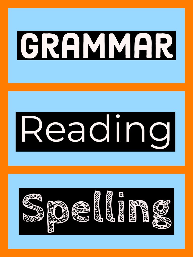 Harcourt Reading, Grammar and Spelling Workbooks