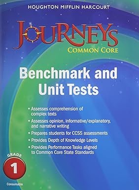 Journeys benchmark and unit tests grade 1