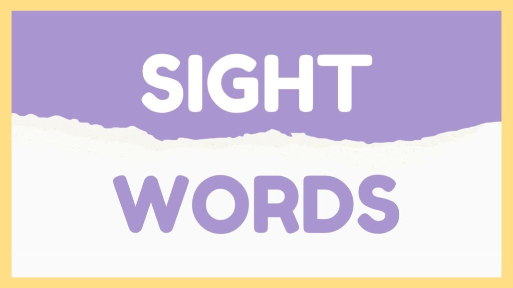 spelling sight words