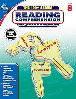 Reading Comprehension Workbook -  Grade 8 Carson Dellosa