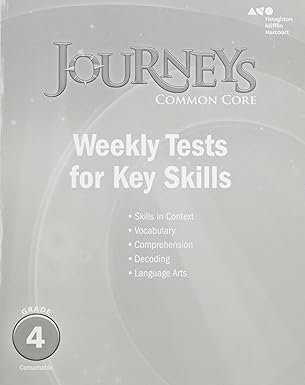 journeys weekly tests grade 4