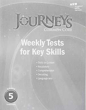 journeys weekly tests grade 5