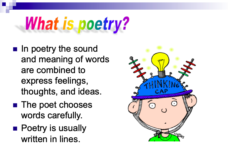 Understanding poetry slideshow