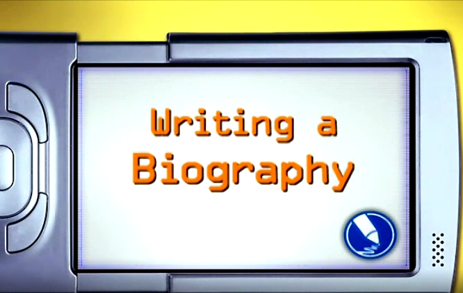 biography resources video: writing a biography