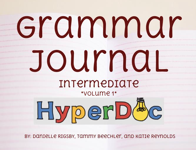 Grammar Journal hyperdoc interactive notebook