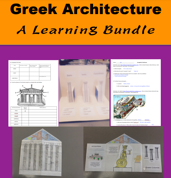 ancient civilizations: greek architecture learning bundle