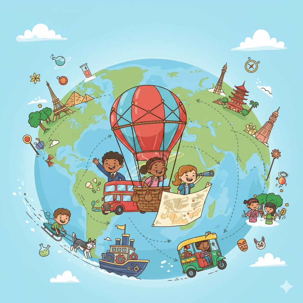 science, geograpy, culture, travel for kids, transportation, famous landmarks for kids