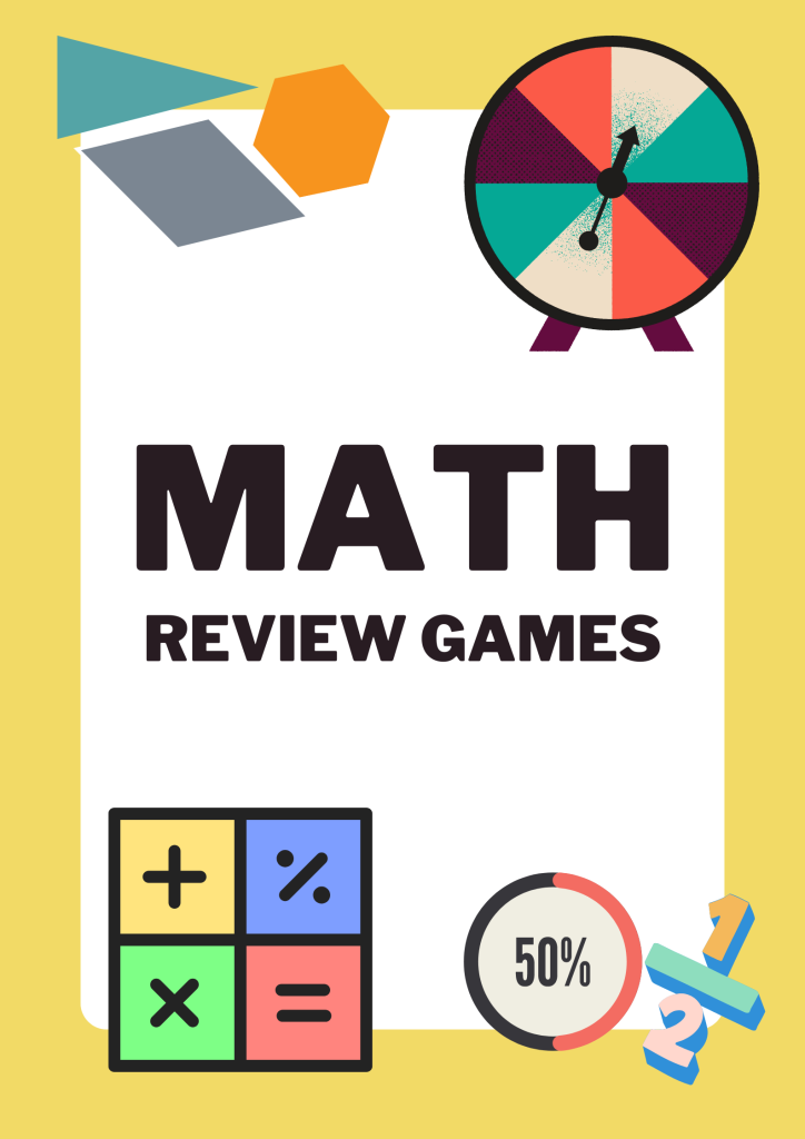 printable math review games