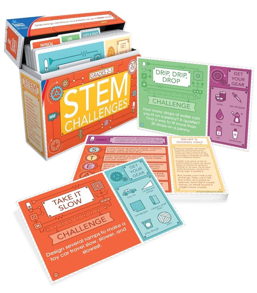 STEM challenges task cards; grades 2 - 5