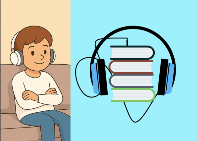 audiobooks and boy listening