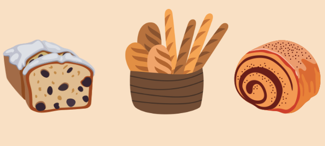 different types of breads