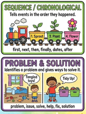 nonfiction text structures; cause & effect; problem & solution