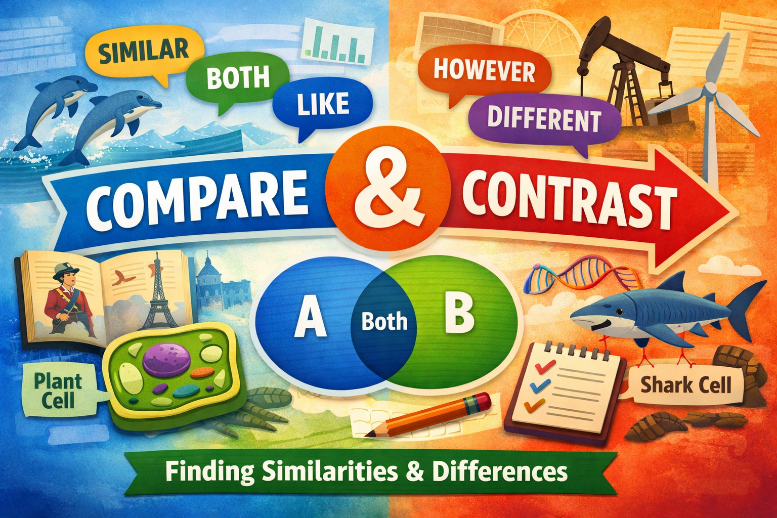 Compare & Contrast Text Structure: Guide With Free Learning Resources