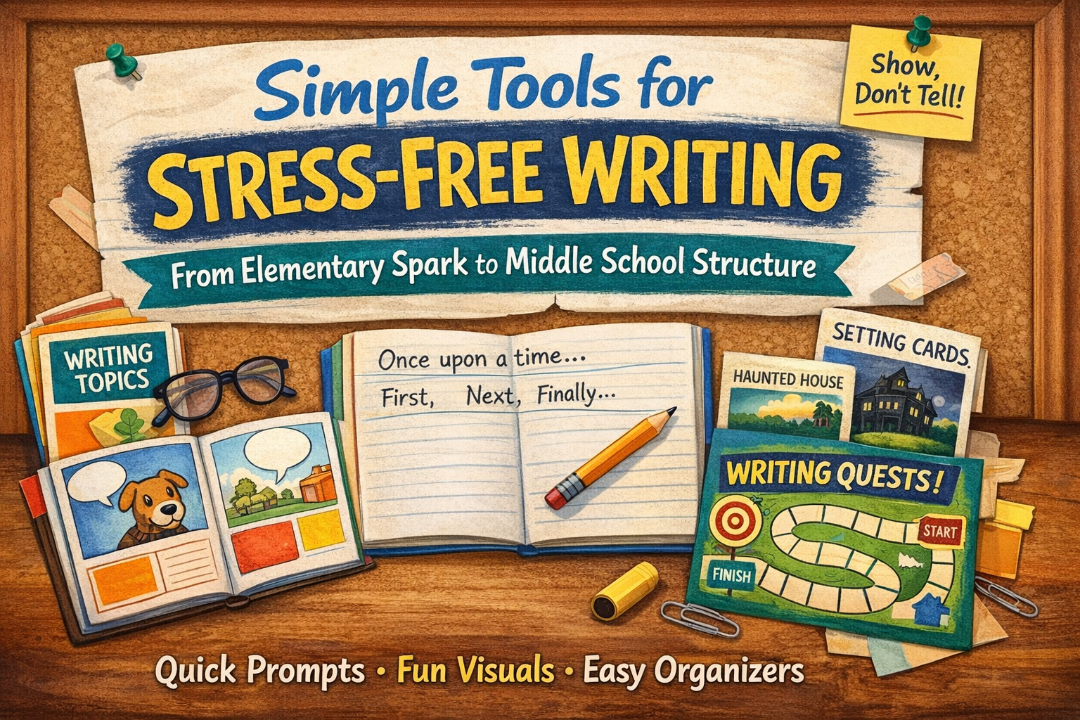 Easy Writing Activities for Kids: Free Prompts & Tools